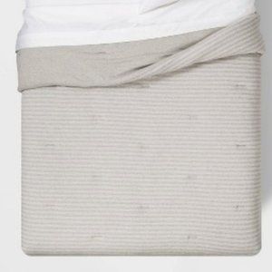 Room Essentials Stripe Jersey Comforter, Gray